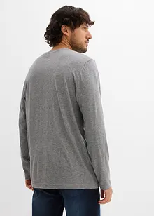 Lot de 2 T-shirts manches longues 100% coton, bonprix Lot de 2 T-shirts manches longues 100% coton, bonprix