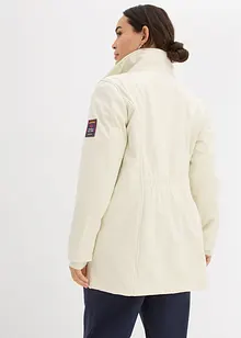 Longue parka en softshell extensible et déperlant, bonprix Longue parka en softshell extensible et déperlant, bonprix