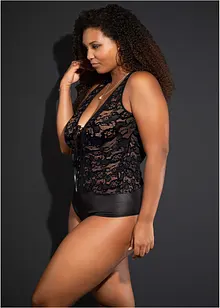 Body ouvert mit Wetlook, bonprix Body ouvert mit Wetlook, bonprix