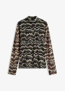 T-shirt manches longues en mesh doux, bonprix T-shirt manches longues en mesh doux, bonprix