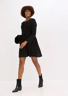 Robe courte en velours côtelé à carreaux, bonprix Robe courte en velours côtelé à carreaux, bonprix