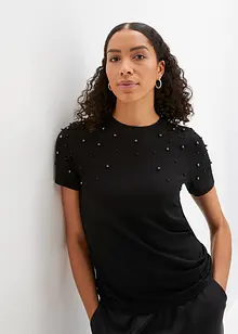 T-shirt avec perles, bonprix T-shirt avec perles, bonprix