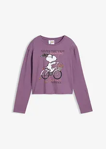 Langarmshirt Snoopy aus reiner Baumwolle, Peanuts Langarmshirt Snoopy aus reiner Baumwolle, Peanuts