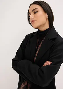 Langer Mantel in Wolloptik, bonprix Langer Mantel in Wolloptik, bonprix