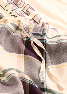 Pyjama avec pantalon tissé doux et pochette cadeau, bonprix Pyjama avec pantalon tissé doux et pochette cadeau, bonprix