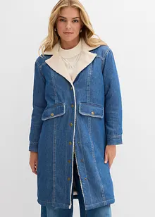 Denim-Wintermantel, warm gefüttert mit Teddy, bonprix Denim-Wintermantel, warm gefüttert mit Teddy, bonprix
