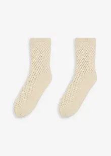 Chaussettes douillettes avec fil lurex, doublure sherpa et semelle antiglisse, bonprix Chaussettes douillettes avec fil lurex, doublure sherpa et semelle antiglisse, bonprix