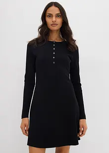 Rippkleid aus elastischem Baumwoll-Mix, bonprix Rippkleid aus elastischem Baumwoll-Mix, bonprix