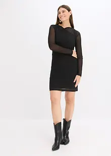 Jerseykleid aus Mesh, bonprix Jerseykleid aus Mesh, bonprix