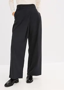 Pantalon de tailleur large en viscose mélangée, bonprix Pantalon de tailleur large en viscose mélangée, bonprix
