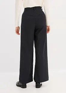 Pantalon de tailleur large en viscose mélangée, bonprix Pantalon de tailleur large en viscose mélangée, bonprix