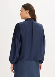 Tunique en satin brillant avec passepoils, bonprix Tunique en satin brillant avec passepoils, bonprix