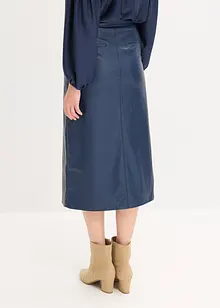 Jupe portefeuille enduite, longueur midi, bonprix Jupe portefeuille enduite, longueur midi, bonprix