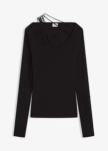Pull en fine maille à décolleté plongeant, bonprix Pull en fine maille à décolleté plongeant, bonprix