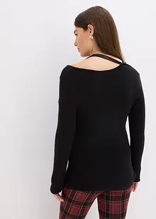 Pull en fine maille à décolleté plongeant, bonprix Pull en fine maille à décolleté plongeant, bonprix
