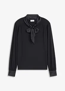 T-shirt à lavallière en satin, bonprix T-shirt à lavallière en satin, bonprix