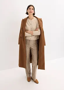Veste bomber en maille torsadée avec laine, bonprix Veste bomber en maille torsadée avec laine, bonprix