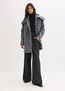 Manteau court aspect laine chinée, bonprix Manteau court aspect laine chinée, bonprix