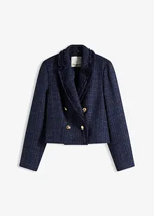 Blazer en maille bouclette à boutons décoratifs, bonprix Blazer en maille bouclette à boutons décoratifs, bonprix