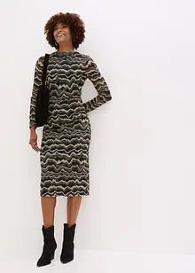 Robe midi en mesh doux, bonprix Robe midi en mesh doux, bonprix