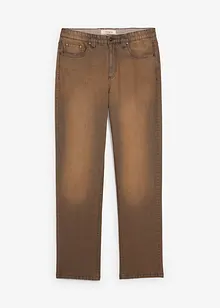 Jean extensible classique à taille élastiquée, toile légère avec délavage vintage, bonprix Jean extensible classique à taille élastiquée, toile légère avec délavage vintage, bonprix
