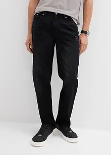 Jean droit et Regular à taille élastiquée, 100% coton, bonprix Jean droit et Regular à taille élastiquée, 100% coton, bonprix