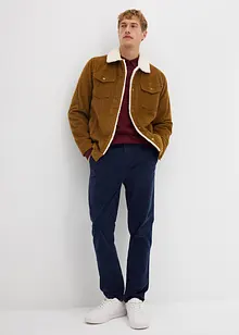 Pantalon regular en velours côtelé de coton extensible, fuselé, bonprix Pantalon regular en velours côtelé de coton extensible, fuselé, bonprix