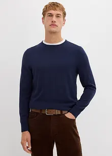 Pull en fine maille avec laine mérinos, bonprix Pull en fine maille avec laine mérinos, bonprix