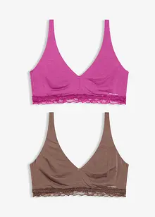 Feel Comfort Bralette aus softem Modal (2er Pack), bonprix Feel Comfort Bralette aus softem Modal (2er Pack), bonprix