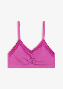 Brassière coton et dentelle, bonprix Brassière coton et dentelle, bonprix