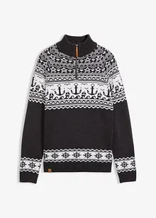 Pull norvégien à col camionneur, motif marin, bonprix Pull norvégien à col camionneur, motif marin, bonprix