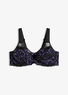 Minimizer-BH mit gepolsterten Tägern und zarter Spitze, bonprix Minimizer-BH mit gepolsterten Tägern und zarter Spitze, bonprix