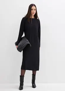 Midikleid aus strukturiertem Crinkle, bonprix Midikleid aus strukturiertem Crinkle, bonprix