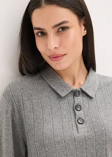 Weit geschnittener Loungewear Hausanzug aus weicher Rippe, bonprix Weit geschnittener Loungewear Hausanzug aus weicher Rippe, bonprix