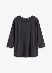 Ultrasoftes Funktionsshirt mit ¾ Ärmel, schnelltrocknend, bonprix Ultrasoftes Funktionsshirt mit ¾ Ärmel, schnelltrocknend, bonprix