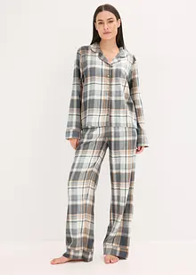 Pyjama tissé en flanelle avec fil lurex et pochette cadeau, bonprix Pyjama tissé en flanelle avec fil lurex et pochette cadeau, bonprix