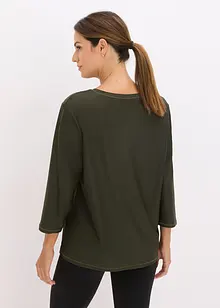 Ultrasoftes Funktionsshirt mit ¾ Ärmel, schnelltrocknend, bonprix Ultrasoftes Funktionsshirt mit ¾ Ärmel, schnelltrocknend, bonprix