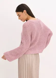 Kurze Strickjacke mit Glitzergarn und Wollanteil, bonprix Kurze Strickjacke mit Glitzergarn und Wollanteil, bonprix