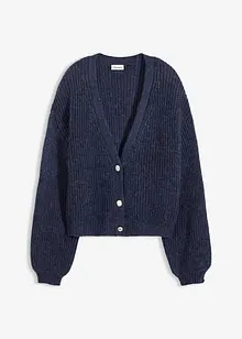 Gilet en maille oversize contenant du fil brillant et de la laine, bonprix Gilet en maille oversize contenant du fil brillant et de la laine, bonprix