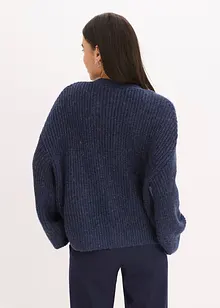 Gilet en maille oversize contenant du fil brillant et de la laine, bonprix Gilet en maille oversize contenant du fil brillant et de la laine, bonprix