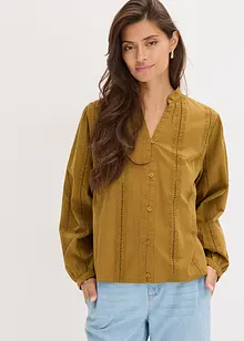 Chemisier en coton avec broderies anglaises, bonprix Chemisier en coton avec broderies anglaises, bonprix