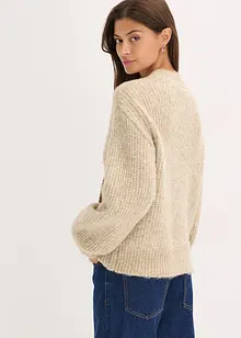 Gilet doux en grosse maille de laine mélangée, bonprix Gilet doux en grosse maille de laine mélangée, bonprix