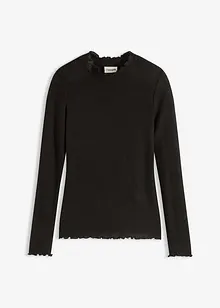 T-shirt côtelé en viscose majoritaire, bonprix T-shirt côtelé en viscose majoritaire, bonprix