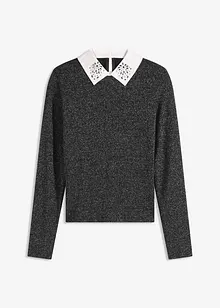T-shirt manches longues en coton mélangé, bonprix T-shirt manches longues en coton mélangé, bonprix