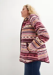 Kapuzen-Fleecejacke mit Norweger-Muster, bonprix Kapuzen-Fleecejacke mit Norweger-Muster, bonprix