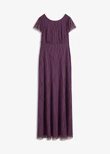 Robe longue en tulle avec perles brodées, bonprix Robe longue en tulle avec perles brodées, bonprix