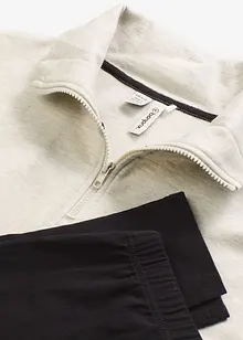 Loungewear Sweat Hausanzug mit Leggings, bonprix Loungewear Sweat Hausanzug mit Leggings, bonprix