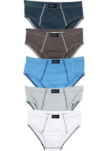 Slip mit weicher Bio-Baumwolle (5er Pack), bonprix Slip mit weicher Bio-Baumwolle (5er Pack), bonprix