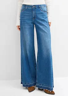 Wide-Leg-Jeans Mid Waist, Bequembund, bonprix Wide-Leg-Jeans Mid Waist, Bequembund, bonprix