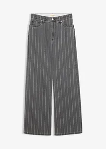 Jean large taille haute, effets destroy, bonprix Jean large taille haute, effets destroy, bonprix